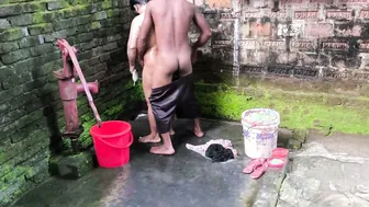 Desi Girlfriend Soapy In Shower Gets Hugged Tight And Assfucked Roughly