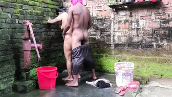 Desi Girlfriend Soapy In Shower Gets Hugged Tight And Assfucked Roughly