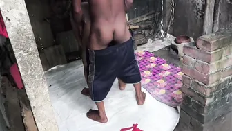 Indian Stepaunt Doing Laundry Surprised By Nephew Fucking Her Ass