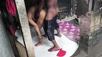 Indian Stepaunt Doing Laundry Surprised By Nephew Fucking Her Ass