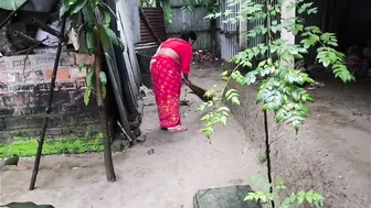 Indian Stepnephew Catches Stepaunt Peeing And Fucks Her From Behind