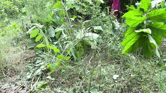 Indian Neighbor Caught Alone In Woods Gets Fucked Hard Against A Tree