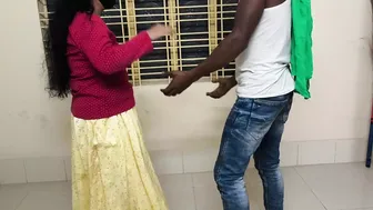 Indian Aunty Looks Stunning In Red Saree Before Bedroom Action Begins