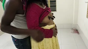 Indian Aunty Looks Stunning In Red Saree Before Bedroom Action Begins