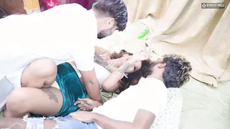 Desi Stepdaughter Rides Stepbrother And Stepfather While Mom Is Away