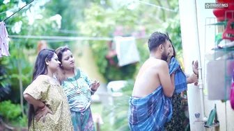 Three Horny Indian Bhabhis Seduce And Fuck The Milkman While Alone