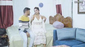 Indian Stepsister Rides Her Stepbrother Outdoors Behind The Village Well