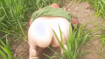 Indian Housewife Fingers Pussy Outdoors While Brother-In-Law Spies Nearby