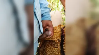 Indian Daughter-In-Law Rides Cock While Father-In-Law Watches Outdoors