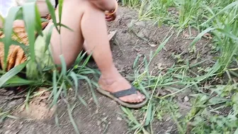 Desi Teen Bride Fingers Herself In The Field Before Her Brother Pounds Her Ass