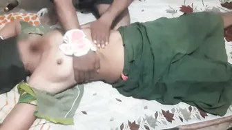 Indian Devar Strips His Bhabhi Naked For Oil Massage Then Fucks Her