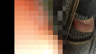 Indian Bhabhi In Black Saree Moans Loud As Her Devar Fucks Her Fat Ass
