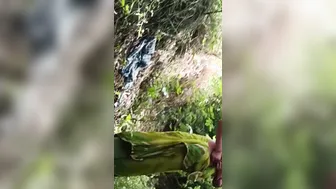 Desi Daughter-In-Law Lifting Clothes In Jungle Fingering For Brother-In-Law