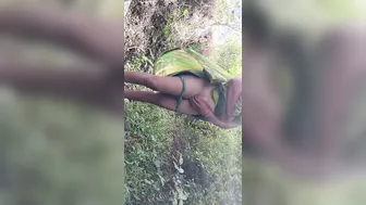 Desi Daughter-In-Law Lifting Clothes In Jungle Fingering For Brother-In-Law