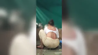 Desi Stepsister Teasing Stepbrother In Wet Saree And Bra After Bath