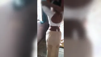 Desi Stepsister Teasing Stepbrother In Wet Saree And Bra After Bath