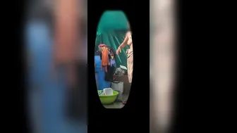 Desi Stepsister Teasing Stepbrother In Wet Saree And Bra After Bath