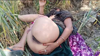Indian Bhabhis Beautiful Body Teased Outdoors Before Fucking In The Forest