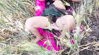 Indian Bhabhis Beautiful Body Teased Outdoors Before Fucking In The Forest