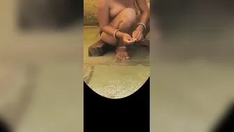 Indian Stepsister Caught Bathing Secretly In Red Underwear Again