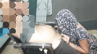 Desi Wife Rides Her Husband's Father On Chair Sucking Cock Until He Cums Hard