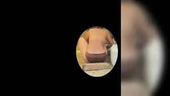 Indian Stepsister Bathing Caught On Camera Wearing Red Underwear