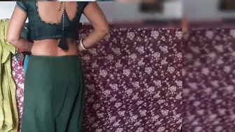 Tamil Wife Strips Naked Fingering Pussy While Teasing Her Husband's Younger Brother