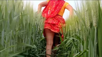 Indian Village Schoolgirl Fucked Hard Outdoors In The Jungle By A Local