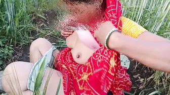 Indian Village Schoolgirl Fucked Hard Outdoors In The Jungle By A Local