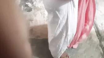 Indian Village Wife Strips From Petticoat And Blouse Showing Everything To Him