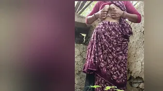 Village Indian Bride Moans Naked In Forest Getting Her Ass Drilled Hard