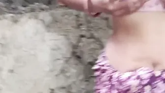 Village Indian Bride Moans Naked In Forest Getting Her Ass Drilled Hard