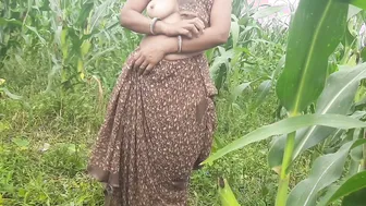 Indian Village Wife Stripping Naked In Front Of Devar Outdoors At Noon