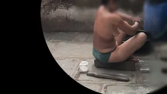 Desi Stepsister Bathes Naked In Open Bathroom While Stepbrother Watches