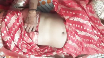 Indian Friend Seduces Wife In Red Sari With Romance Until She Agrees