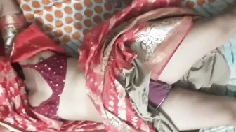 Indian Friend Seduces Wife In Red Sari With Romance Until She Agrees