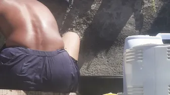 Punjabi Stepsister Fingering Her Pussy Naked Bathing In Outdoor Shower