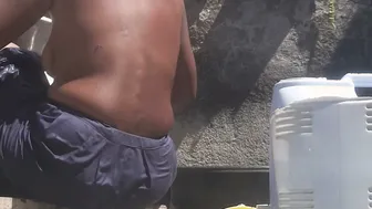 Punjabi Stepsister Fingering Her Pussy Naked Bathing In Outdoor Shower