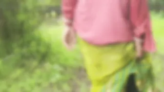 Desi Bhabhi Fingering Her Fat Ass And Pissing In The Open Farm Fields