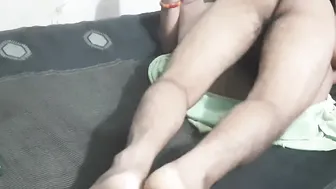 Desi Couple Rubbing And Grinding Together On Their Homemade Bed At Night