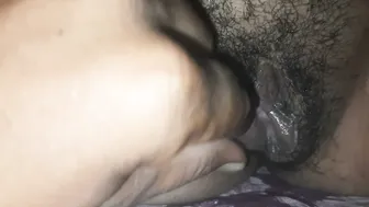 Desi Bhabhi Spreads Wide Showing Her Dripping Wet Pussy In The Bedroom