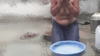 Married Desi Stepsister Strips Her Blouse For Stepbrother Before Shower