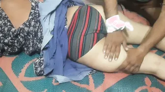 Indian Servant Kneads His Landlady's Thick Hips And Crushes Her Waist Ache