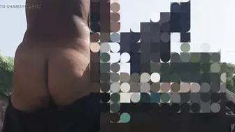 Indian Stepsister Taking Her Bath In The Village's Open Air Bathroom