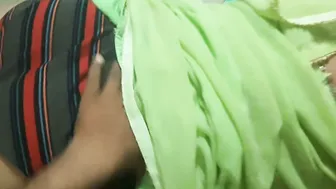 Desi Devar Applying Balm On Bhabhi's Waist Near Her Thick Ass At Night