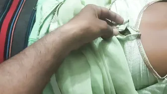 Desi Devar Applying Balm On Bhabhi's Waist Near Her Thick Ass At Night