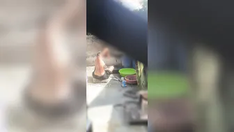 Indian Stepsister Caught Bathing In Bathroom With Door Wide Open