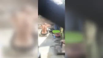 Indian Stepsister Caught Bathing In Bathroom With Door Wide Open