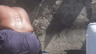 Desi Village Bhabhi Roaming In Forest Bathing Naked In Open Field Bathroom