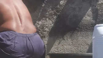 Desi Village Bhabhi Roaming In Forest Bathing Naked In Open Field Bathroom